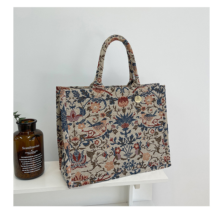 秋冬大包大容量单肩包包女2022新款个性绣花手拎包小众时尚托特包详情20