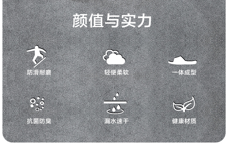 拖鞋定制logo酒店室内洗澡拖鞋情侣漏水家居家浴室PVC软底凉拖鞋详情2