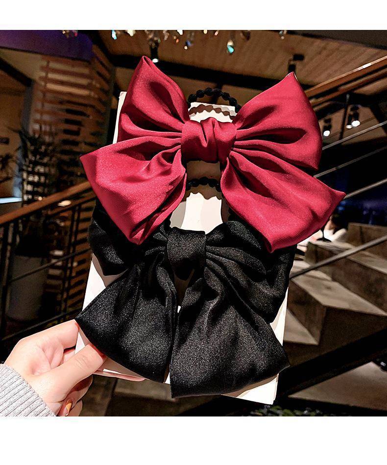 ins Korean-style large bow hair accessory, jk hair clip, fabric at the back of the head, Japanese-style school spring hair clip, hair rope and hairpin pic 8