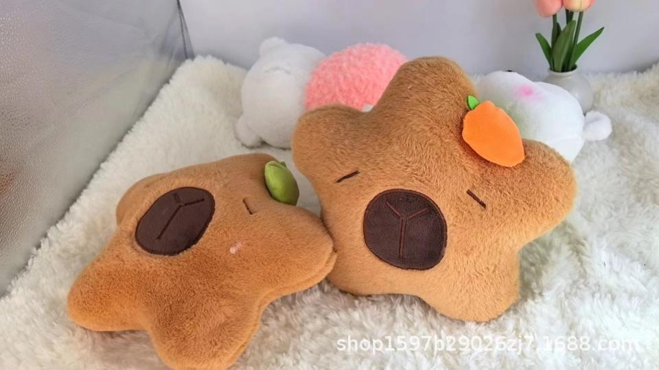 卡皮巴拉啪啪圈毛绒玩具抓娃娃水豚娃娃8寸公仔批发爪机精品玩偶详情8