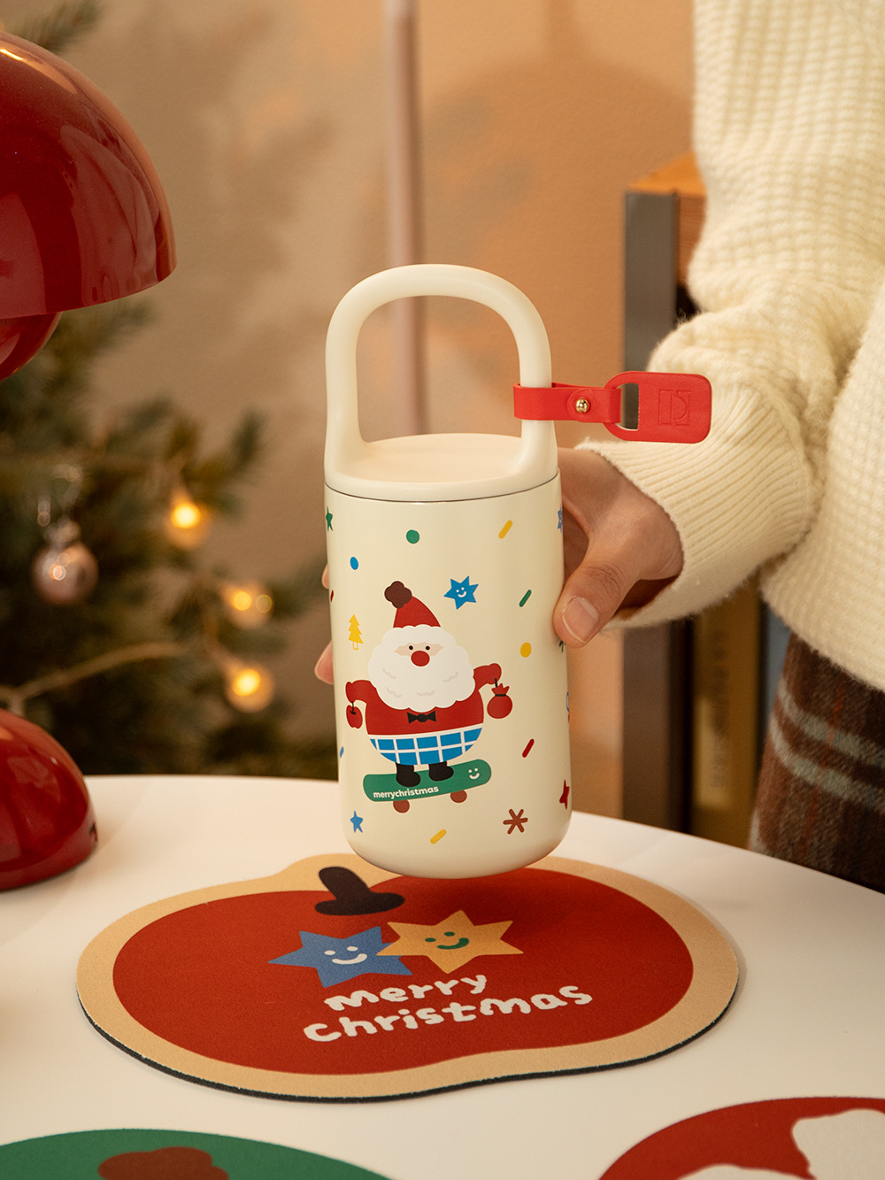 圣诞节老人硅藻泥隔热垫防烫垫桌垫多功能鼠标垫台面垫子布置用品详情19