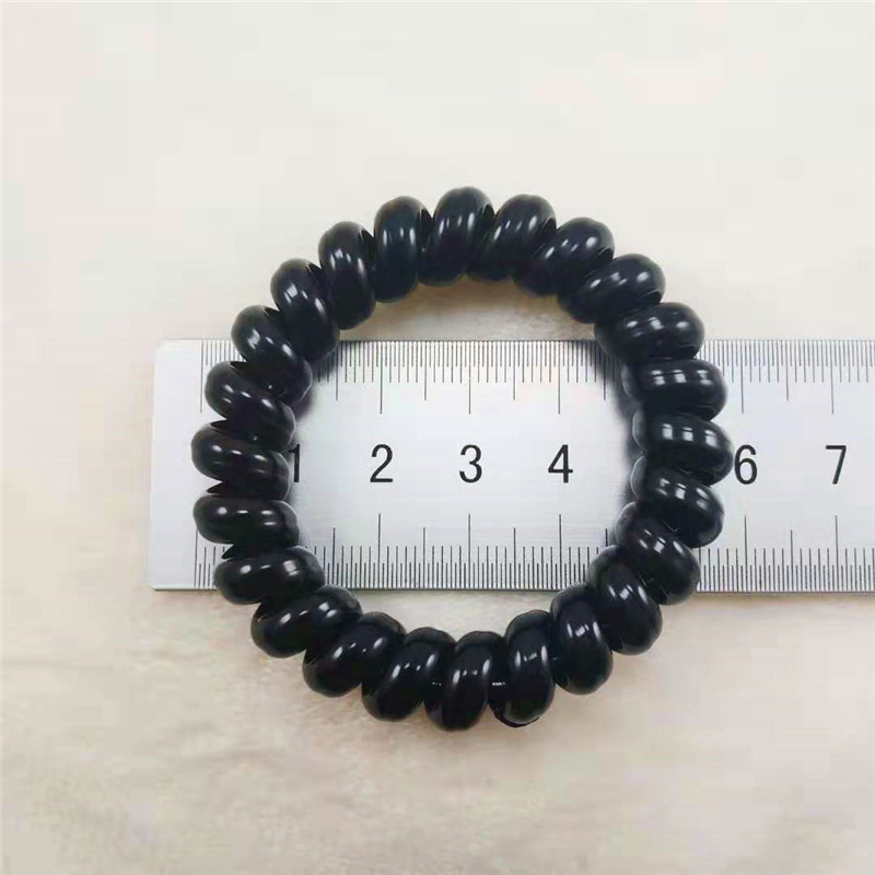 Pure black gun, black small and large thickened wristband, telephone line hair band, hair rope, plastic spring band, hair rope, street stall pic 11