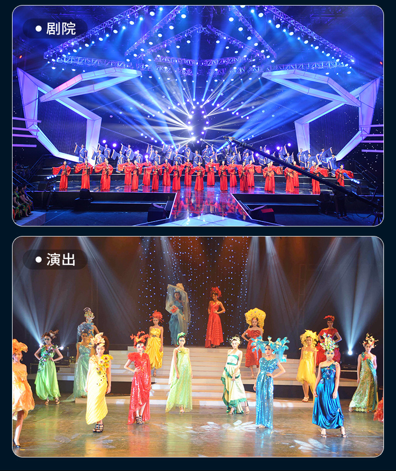 捷创舞台灯光54颗3w全彩帕灯舞蹈室氛围灯七彩染色灯舞台演出灯光详情13