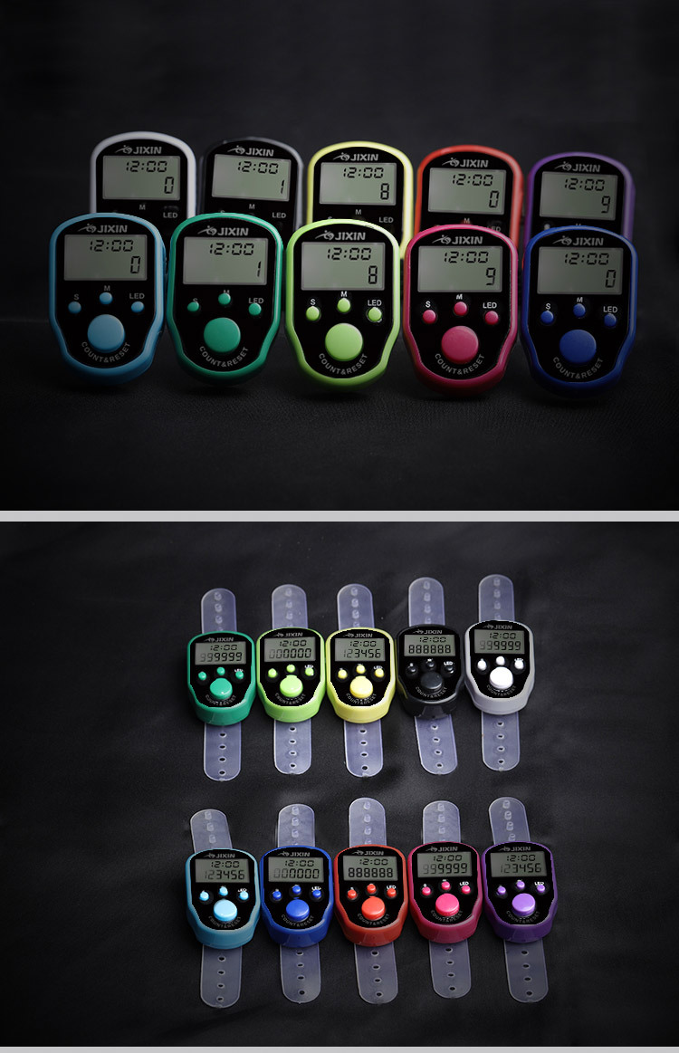 Ring electronic counter with time and LED light, chanting counter pic 9