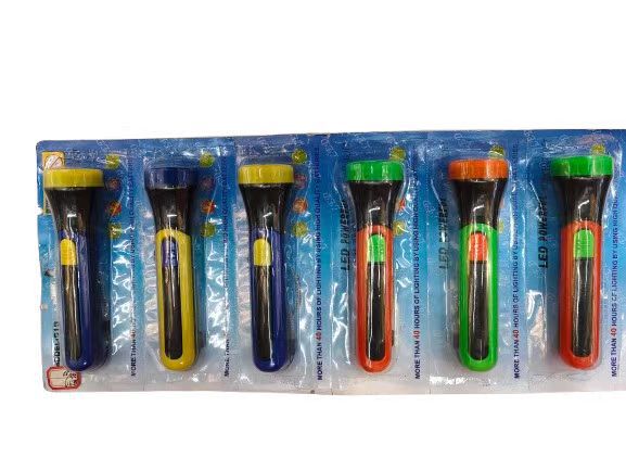 Mini flashlight with battery, outdoor camping emergency lighting flashlight, PP material, handheld flashlight, low power pic 9