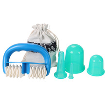 硅胶拔罐器 家用刮痧吸湿真空按摩杯 经络全身蓝色硅胶拔火罐现货详情11