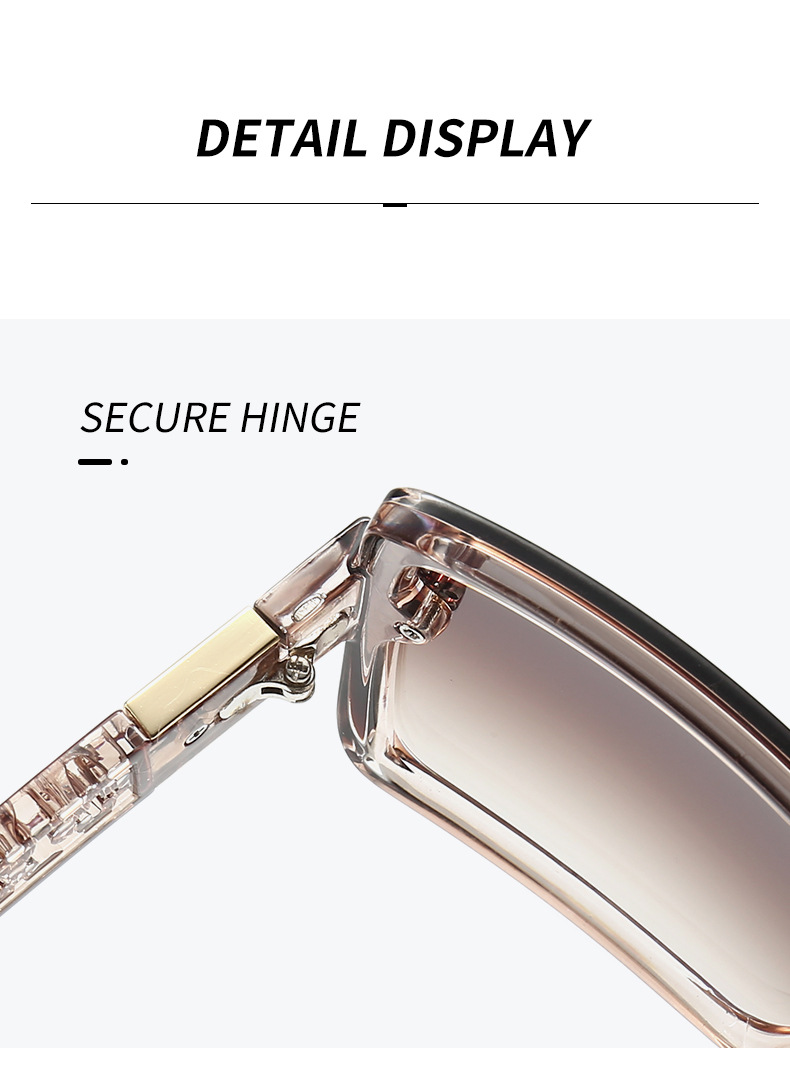 15140 欧美新款轻奢风潮方框时尚太阳镜女士高级感遮阳墨镜跨境详情4