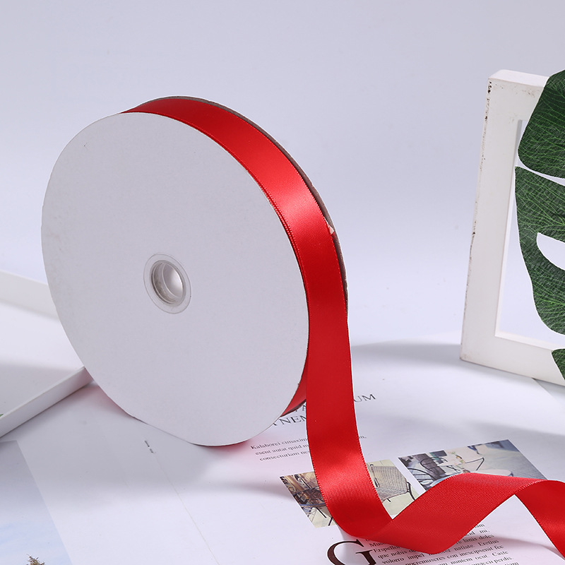 Tianmei polyester colored satin ribbon 2.5CM polyester colored denser satin ribbon Wedding decoration ribbon wholesale ribbon pic 16