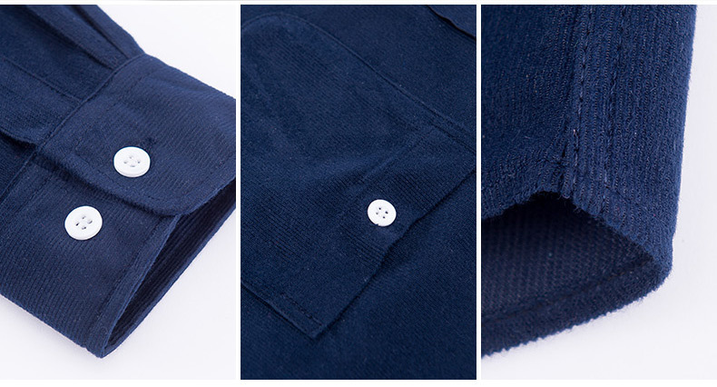 Camisa de pana otoño manga larga plus cotton coat hombre negocios casual top camisa sin escaldor coat hombre al por mayor pic 22