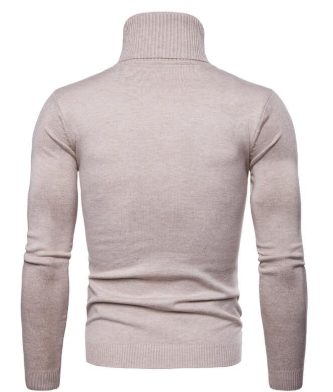 High-neck sweater for men, Korean-style slim-fit sweater, lapel woolen sweater for men, thick base knitted sweater for export pic 12