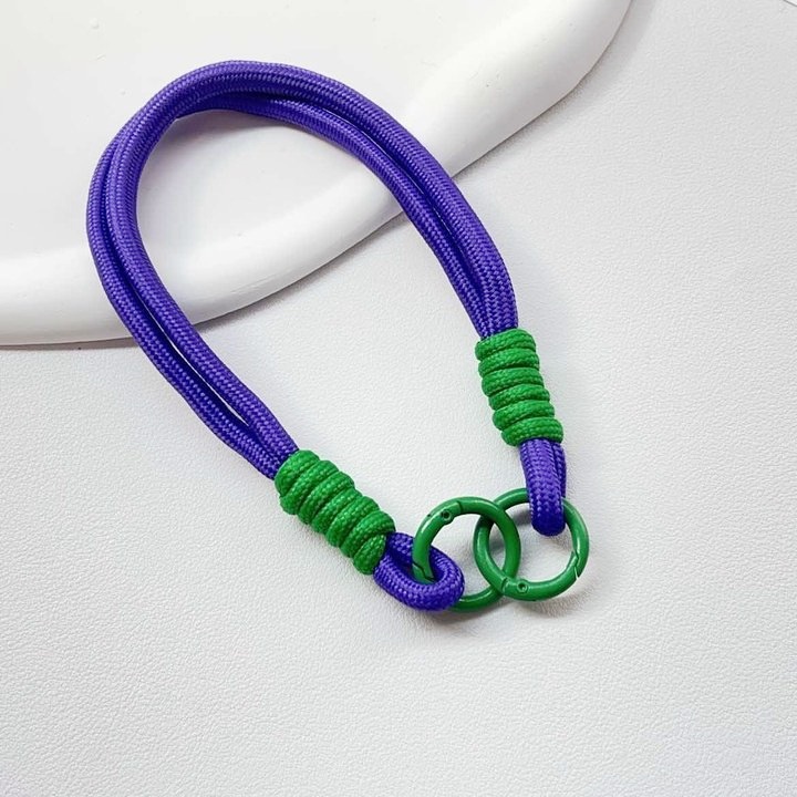 简约ins拼色编织绳短款手机挂绳ccd相机挂件手提挂饰男女腕带双扣详情31