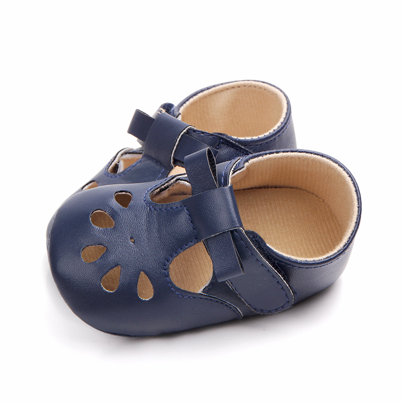 Wholesale of best-selling multi-color perforated baby shoes, anti-slip walking shoes, semi-rubber soles and soft-soled baby shoes 0921 pic 15
