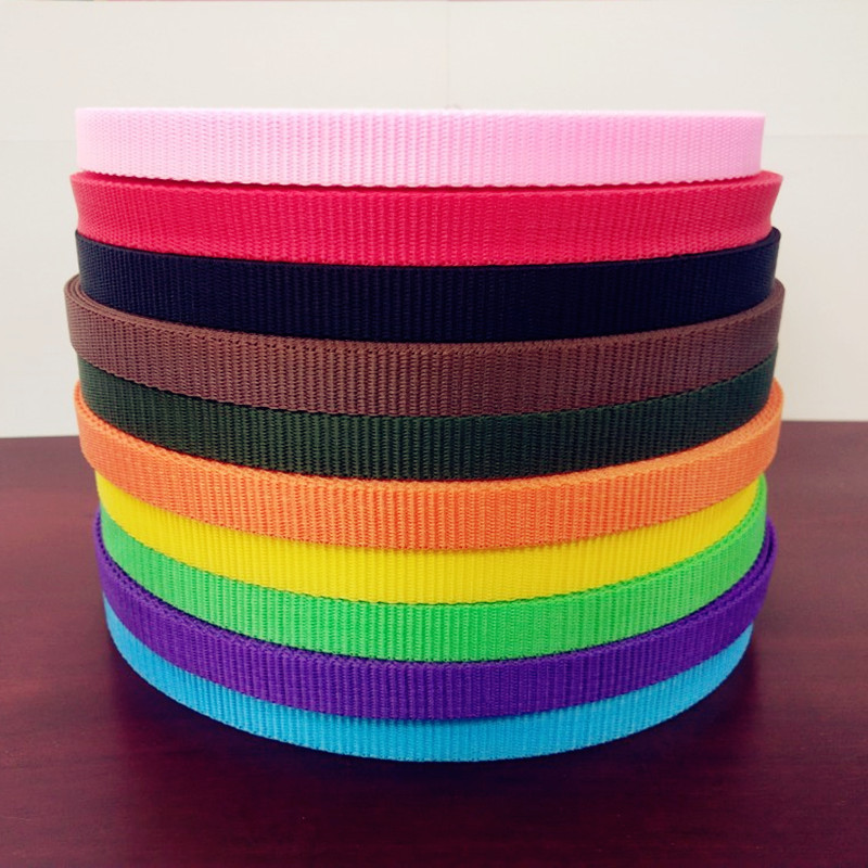 Suzhou manufacturers supply polypropylene colored webbing, schoolbag straps, luggage straps, backrest straps, and outdoor tent hand straps pic 4
