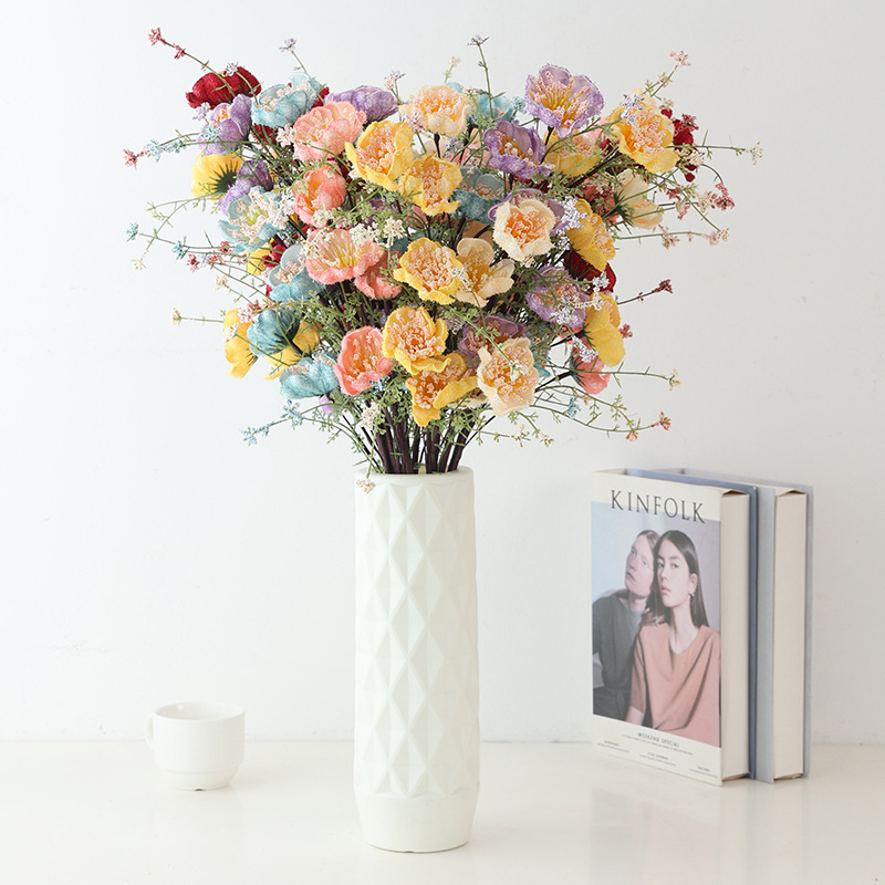 Artificial flower, foam, pink butterfly flower, hotel and home decoration display flower, artificial flower, artificial rhododendron manufacturer wholesale pic 10