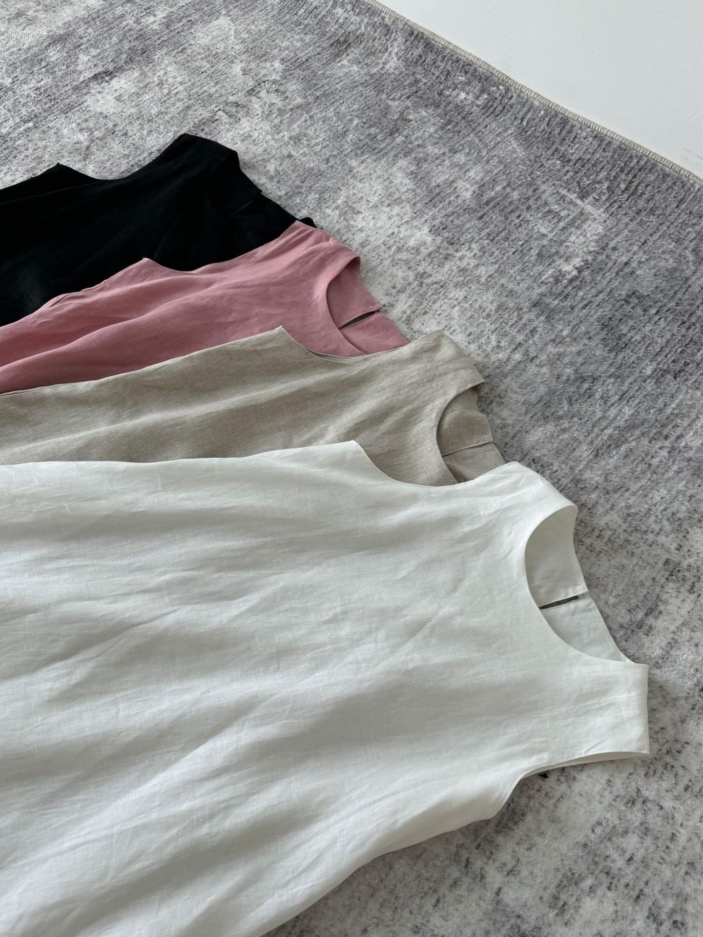 2024 Minimalist and elegant all-linen vest dress for women, summer sleeveless long dress for women pic 14