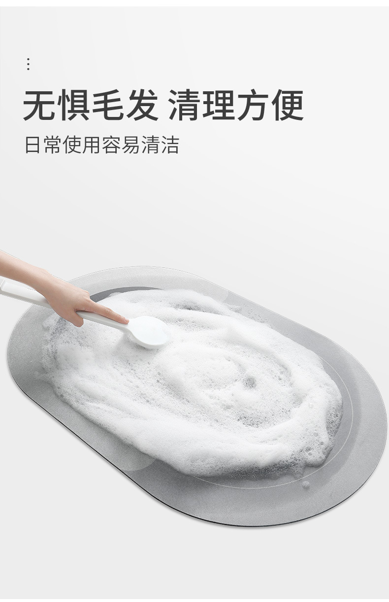 Nuevo baño de cocina doméstica velocidad de absorción de agua estera de piso seco estera antideslizante alfombra de baño en la puerta estera de piso a prueba de aceite práctico y duradero pic 12