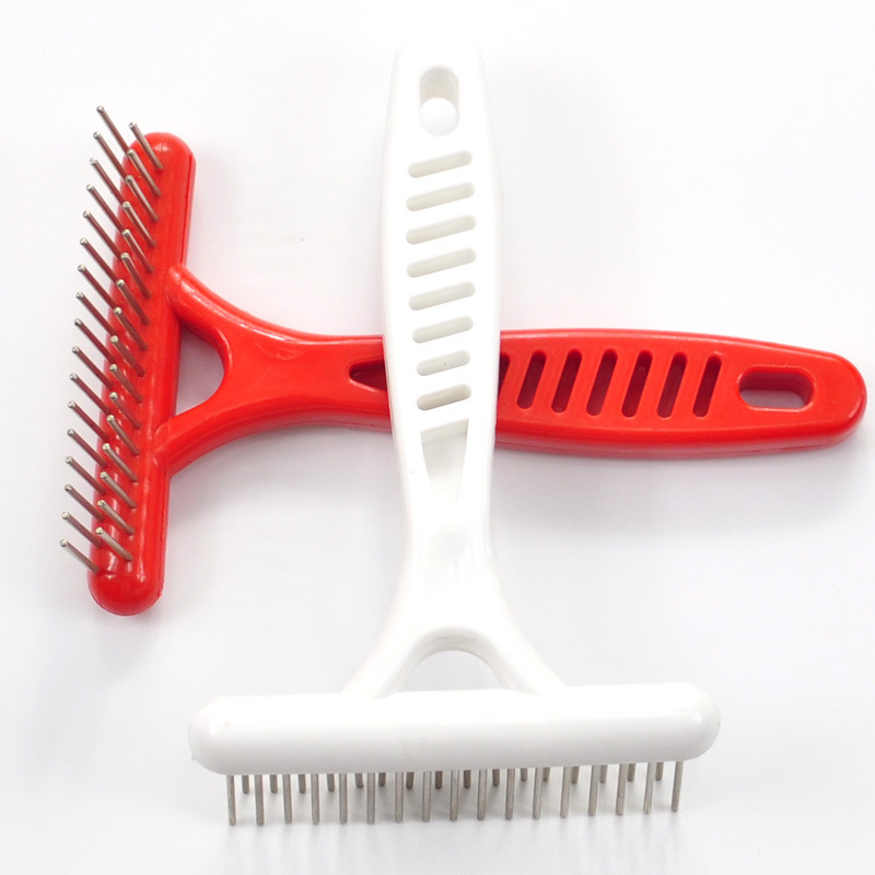 Pet knot-knot comb, long-haired dog, stainless steel knot-knot comb, special rake comb for cats and dogs, beauty products, dog comb pic 7