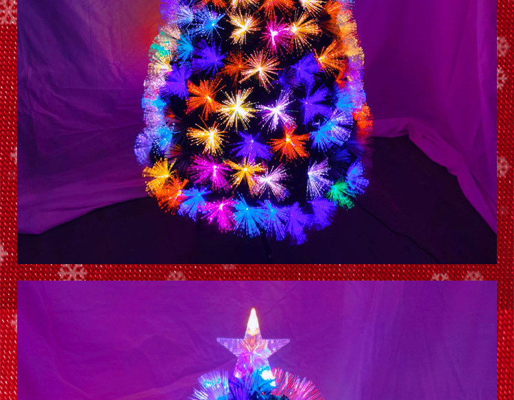 Shengfa 1.8M colorful light Feather Christmas Tree, household simulation Large luminous Christmas PVC tree factory wholesale pic 35