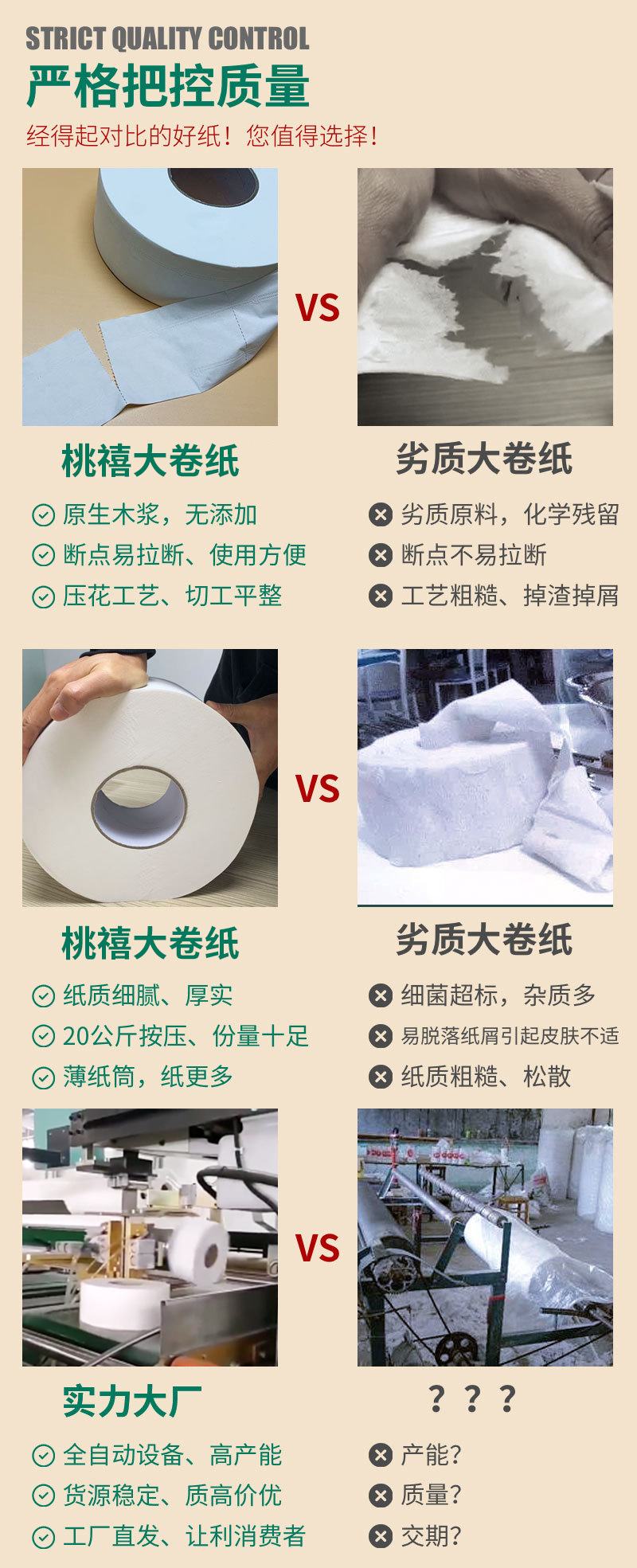 Second/third/fourth/fifth layer large roll toilet paper, hotel large roll paper, whole box batch, public toilet hygiene large roll paper pic 10