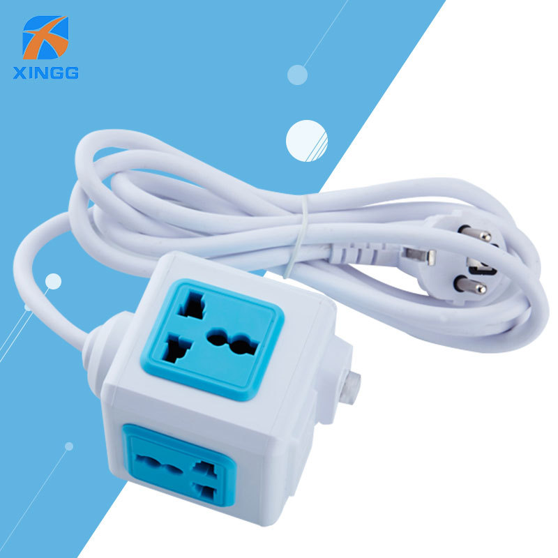 European standard power strip, Magic cube socket, dual USB2.1A, European power strip, European, Russian, British, Indian pic 5