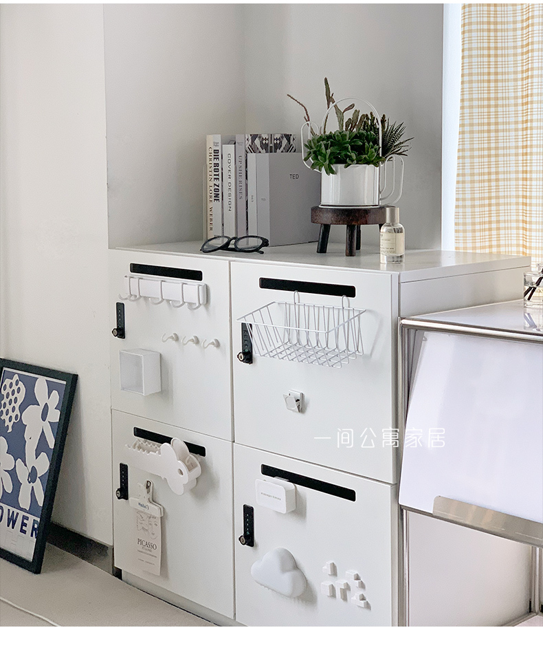 一间公寓家居冈村铁皮柜okamur密码餐边柜卧室矮柜储物收纳斗柜详情15