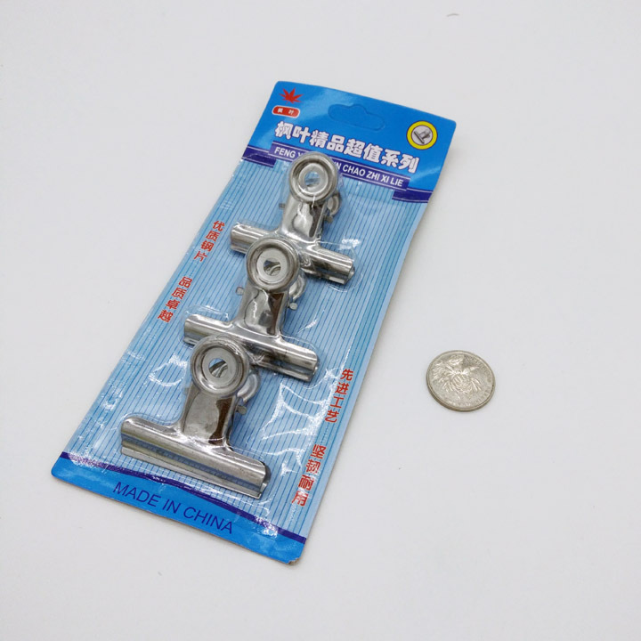 C1732 Three office clips, office stationery ticket clips, fixed two-yuan store supply source, wholesale and distribution pic 5