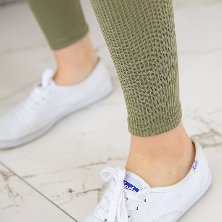 Nine-inch vertical striped tights for women, new spring and autumn cotton skinny pants, wholesale from Yiwu pantyhose manufacturer pic 18