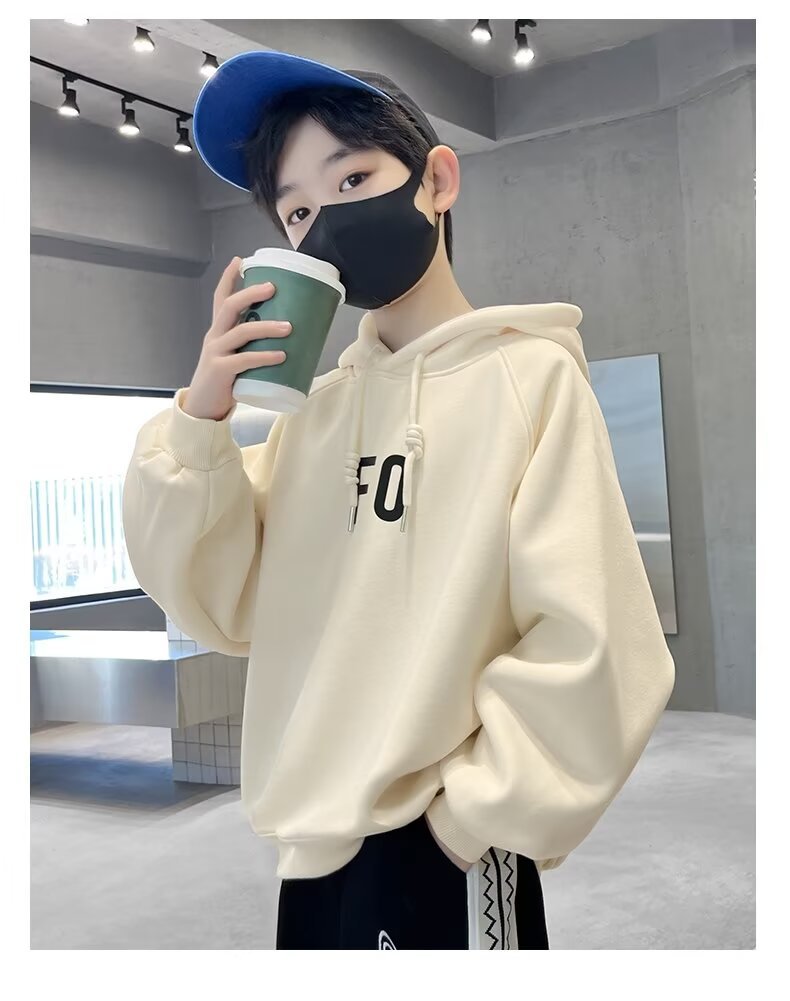 童装男童卫衣春秋款2023新款儿童连帽上衣中大童衣服潮牌韩版卫衣详情8