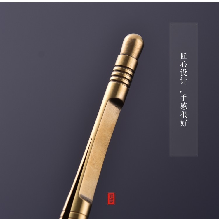 纯铜茶夹洗杯夹 功夫茶镊子茶杯夹 铜茶夹子茶具配件茶道包邮详情15