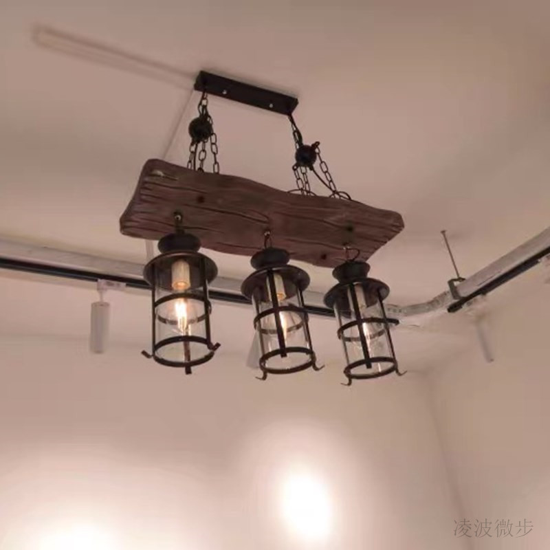 工业风吊灯美式乡村漫网咖啡餐厅酒吧吧台美式吊灯复古吊灯创意灯详情5