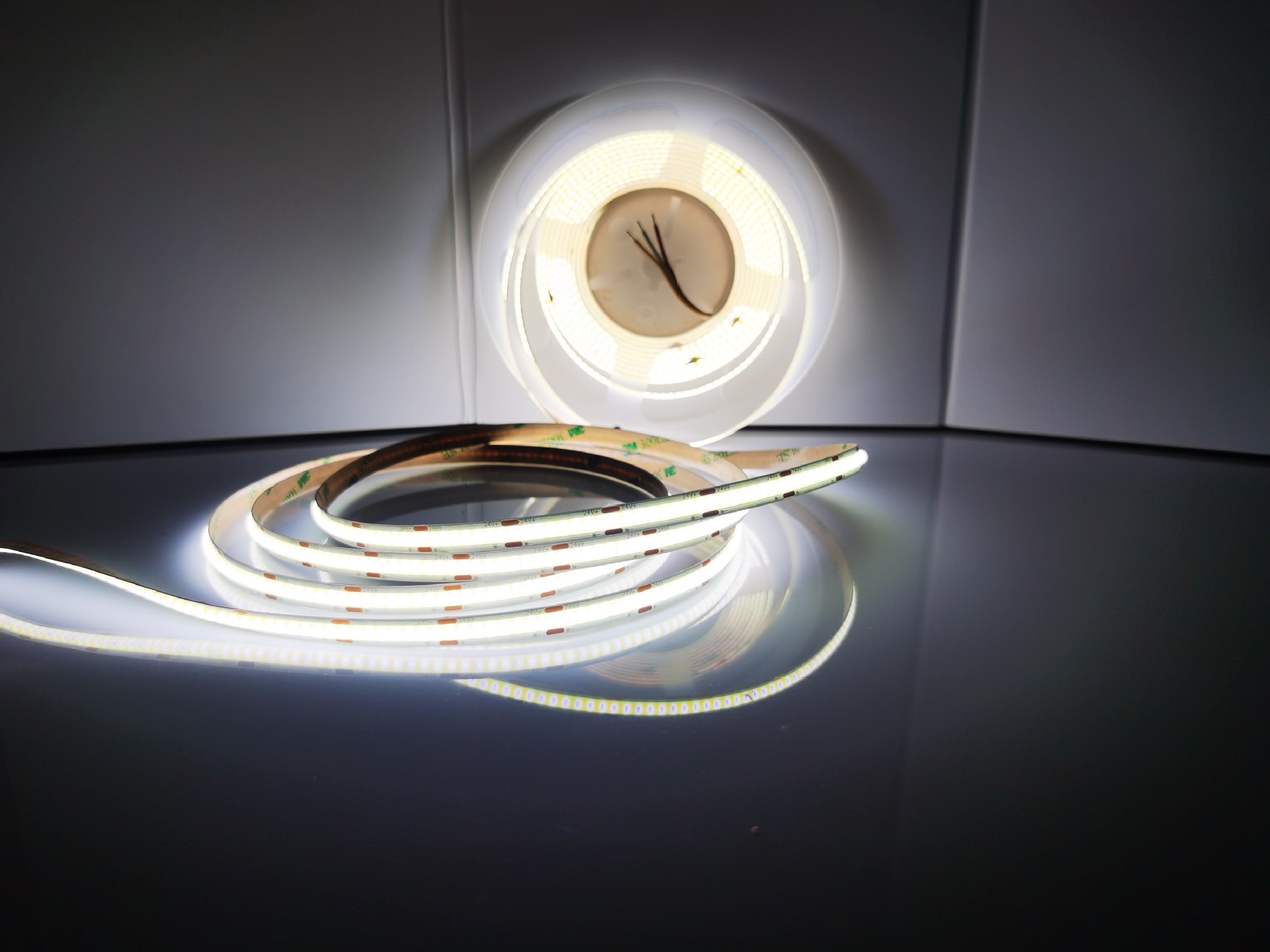 608灯8MM 10MM双色温灯带 24V三色灯带支持小米天猫精灵无极调光详情3