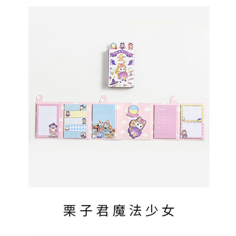 ins韩版可爱少女心便利贴套装网红学生有粘性创意卡通便条纸本子详情9