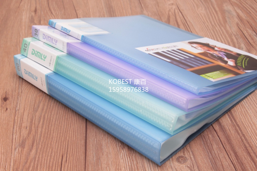 Kangbai candy-colored 20-page transparent information booklet, A4 insert bag, file bag, folder 3022 pic 33