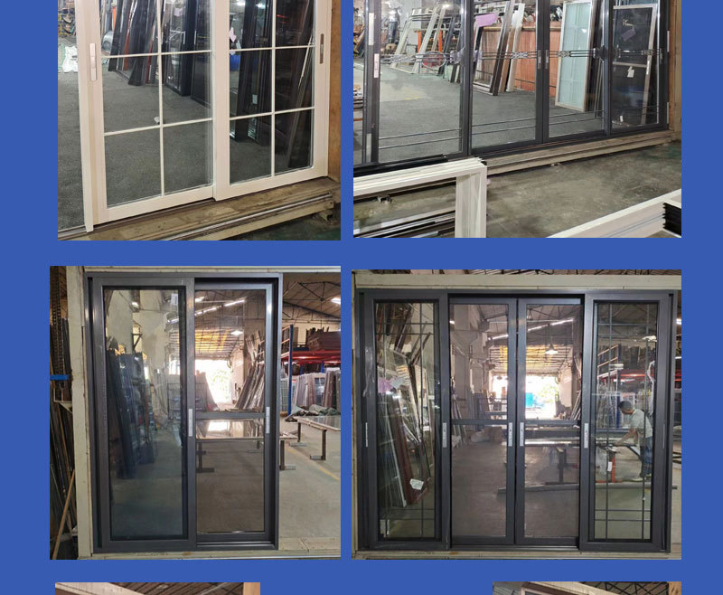 Supplying narrow-frame aluminum alloy swing doors in stock, kitchen glass, bathroom doors, bedroom, toilet doors, and bathroom doors factory pic 24