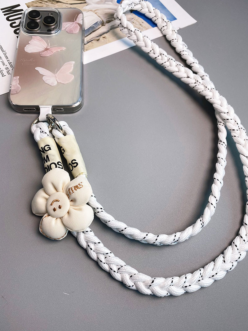 斜挎款太阳花三股马尾辫手机挂绳ins背绳时尚小清新户外登山结实详情14
