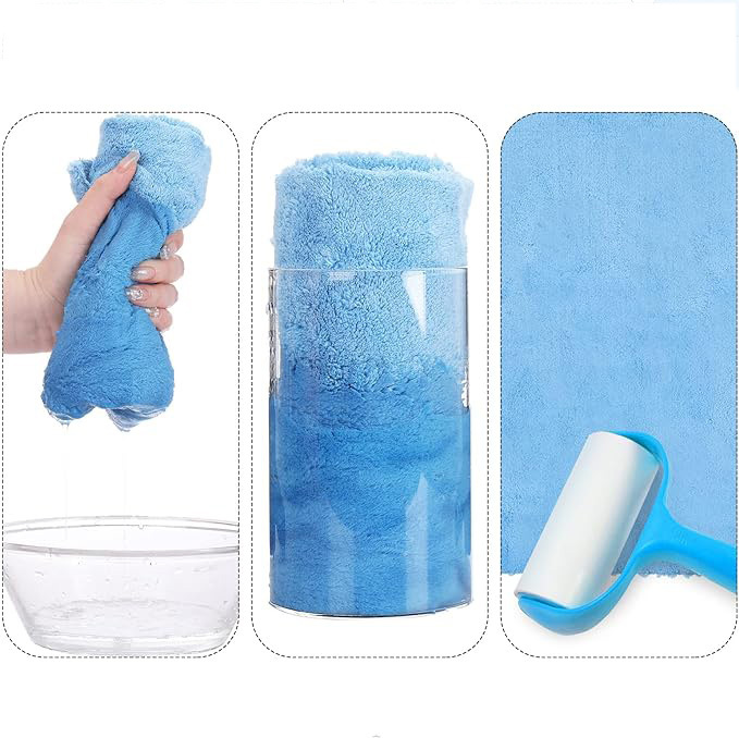 超细纤维珊瑚绒无边毛巾 擦车吸水不伤漆550GSM激光切边擦车巾详情11