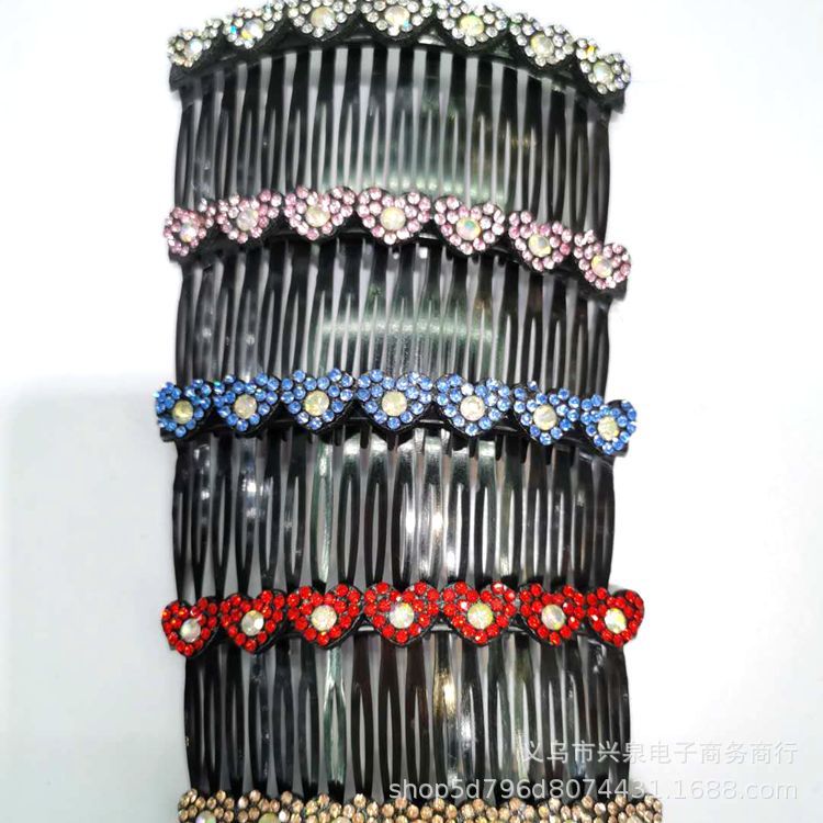 Long and exquisite hairpin combs for adults, colorful diamond hair combs, multiple styles of bangs combs, available for 1 yuan pic 4