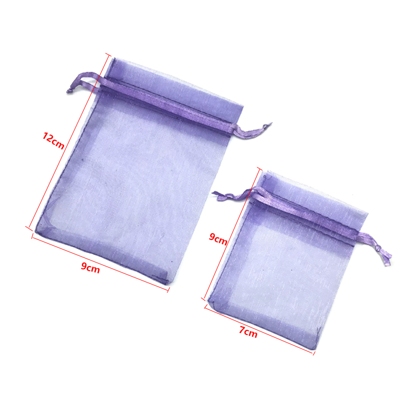 网纱袋抽绳束口袋饰品袋护肤小样试用装包装纱袋礼品袋喜糖袋多色详情6