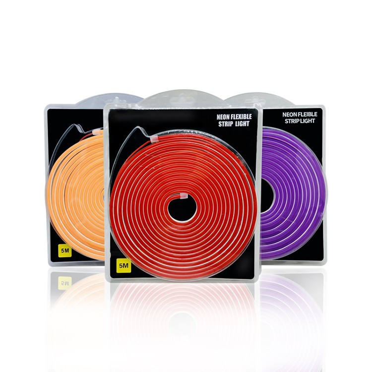 LED silicone neon light strip set: 12v low-voltage 6x12 high-brightness monochrome DIY-shaped decorative flexible line light pic 3