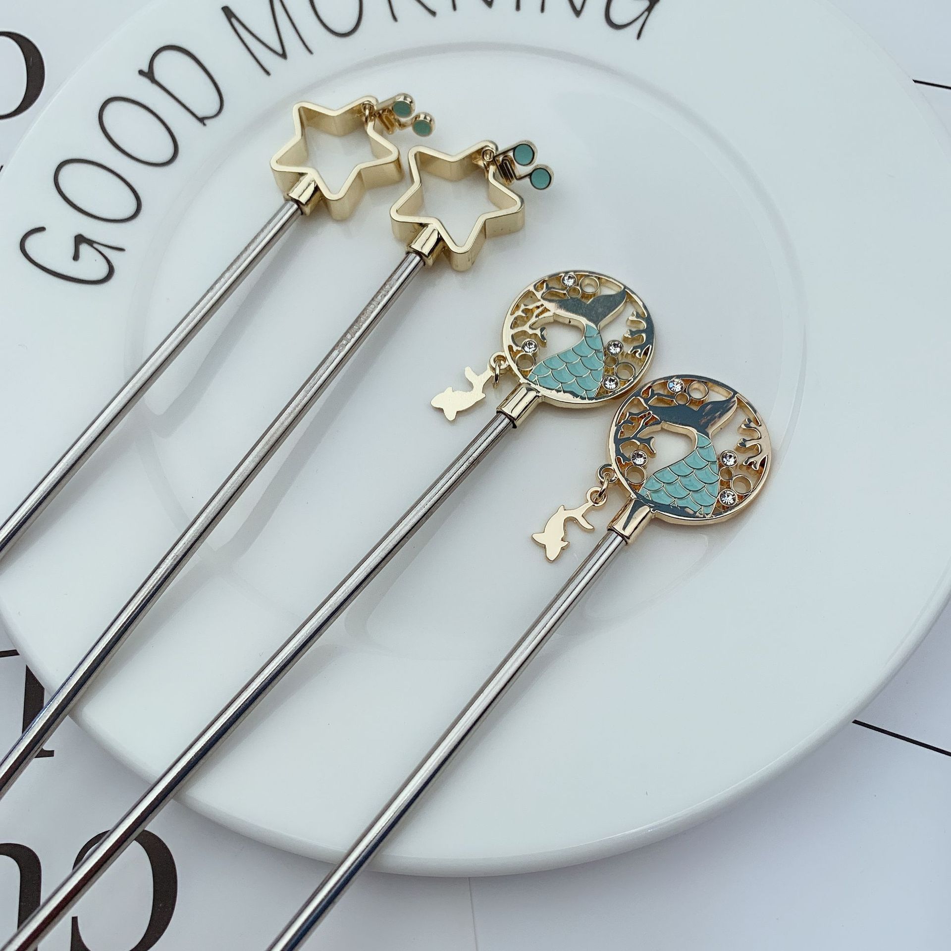 The spoon stainless steel stirrer, Starbar series coffee spoon, coffee stirrer, note fish tail guide pic 7