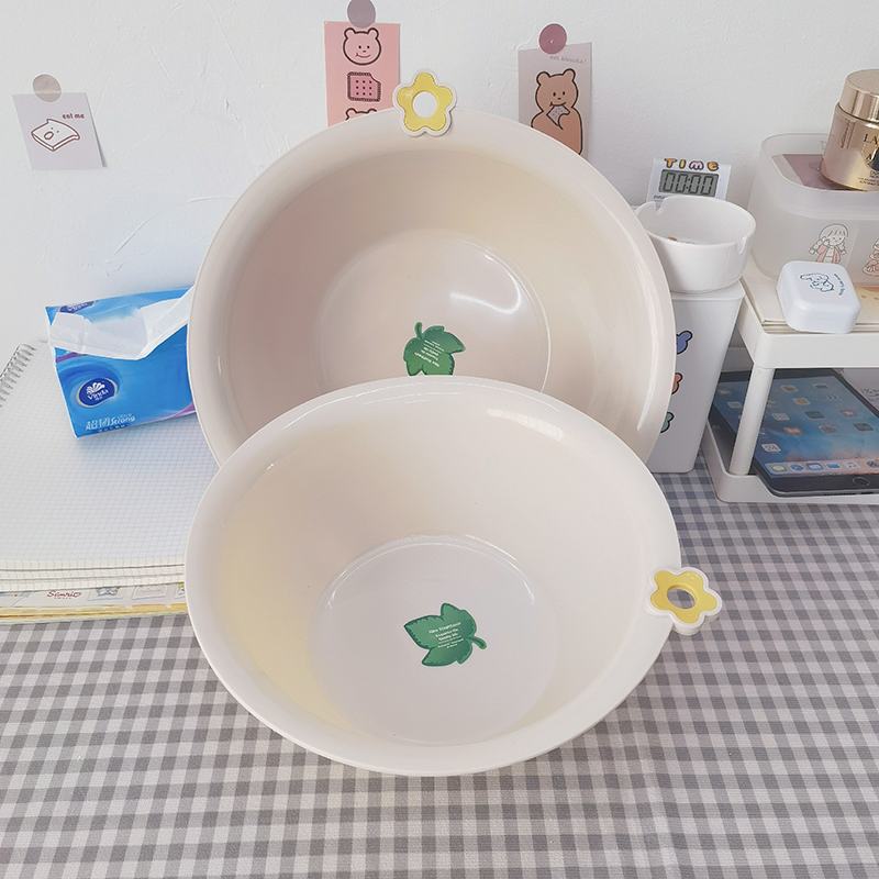 70YF Korean-style thickened small basin, household small washbasin, plastic pic 4