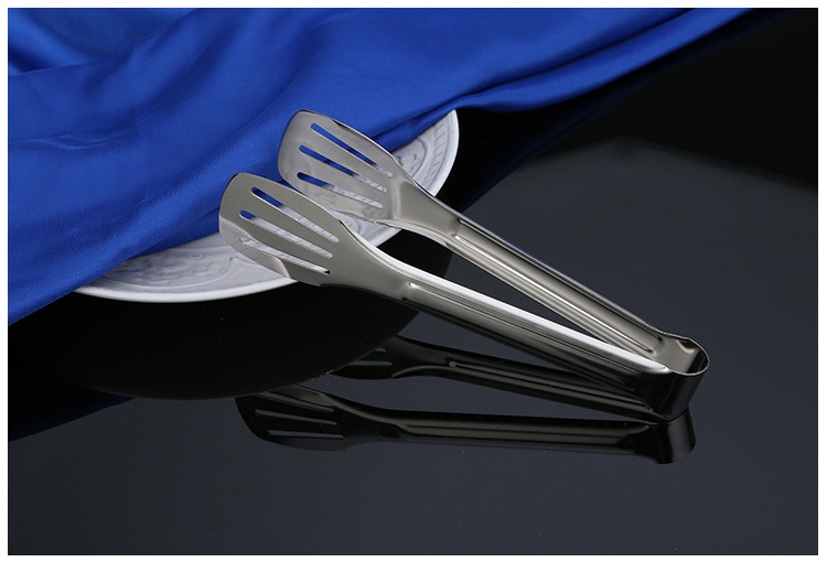 Stainless steel tongs, three-wire food tongs, multi-functional barbecue tongs, fried fish tongs, bread tongs, food tongs, barbecue tongs, kitchenware, kitchen tools, baking utensils, buffet tongs pic 10
