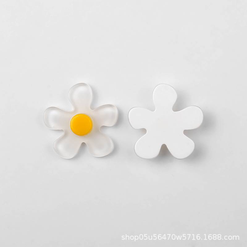 Wholesale of new jelly flower acrylic piece earrings, stud earrings, phone case materials, DIY jewelry and small accessories pic 2