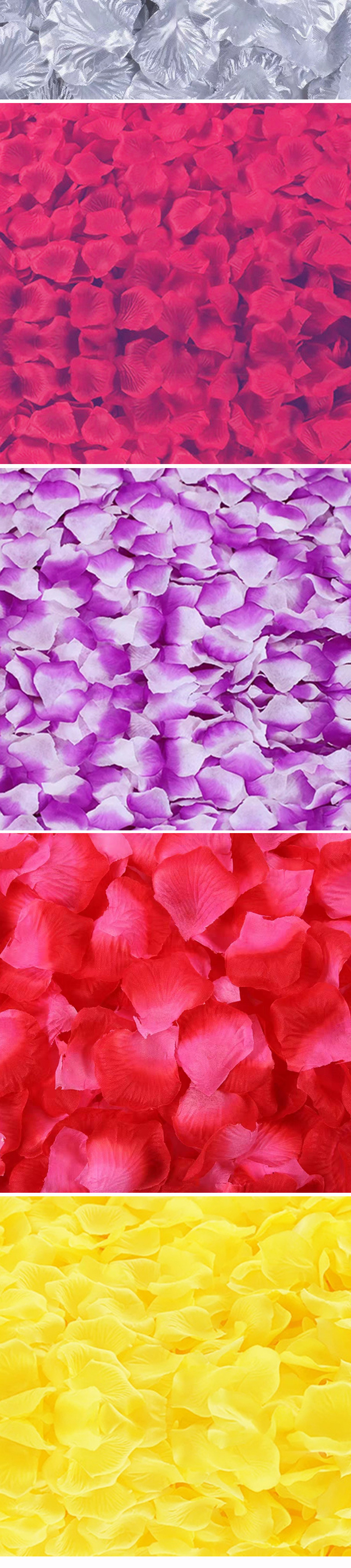 Rose petal fake petal, wedding, birthday, creative props, wedding room, wedding bed, atmosphere decoration, small package of 80 pieces pic 43