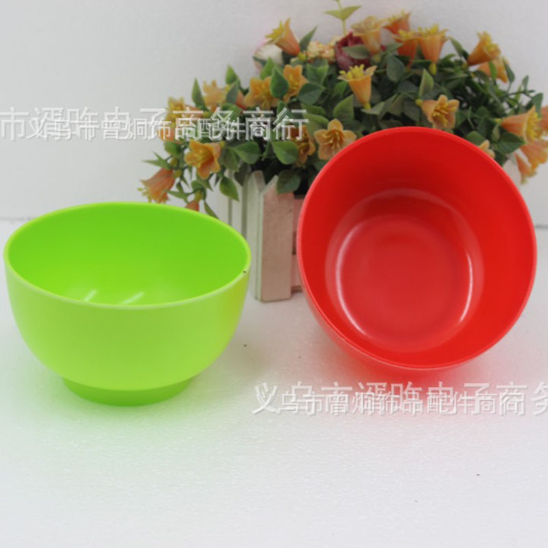 New type of rice bowls, plastic bowls, melamine bowls, colored bowls, 2-yuan store, daily necessities wholesale pic 7