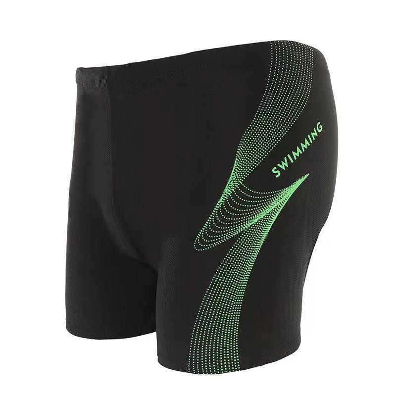 男士泳裤平角宽松游泳裤加大泳裤沙滩泡温泉时尚印花泳裤批发详情6