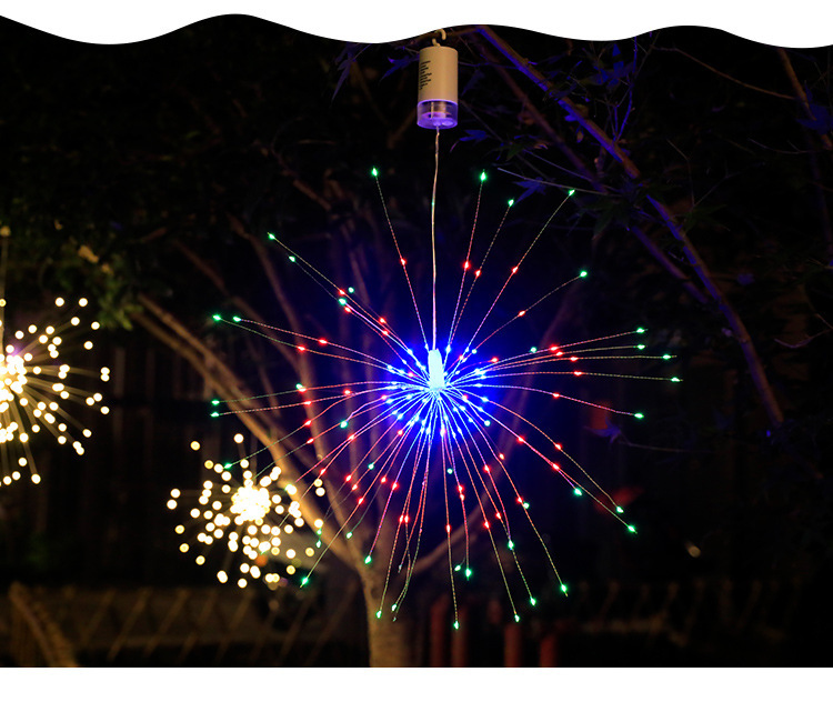 跨境烟花灯小彩灯装饰灯满天星别墅花园布置庭院氛围灯户外灯串详情9
