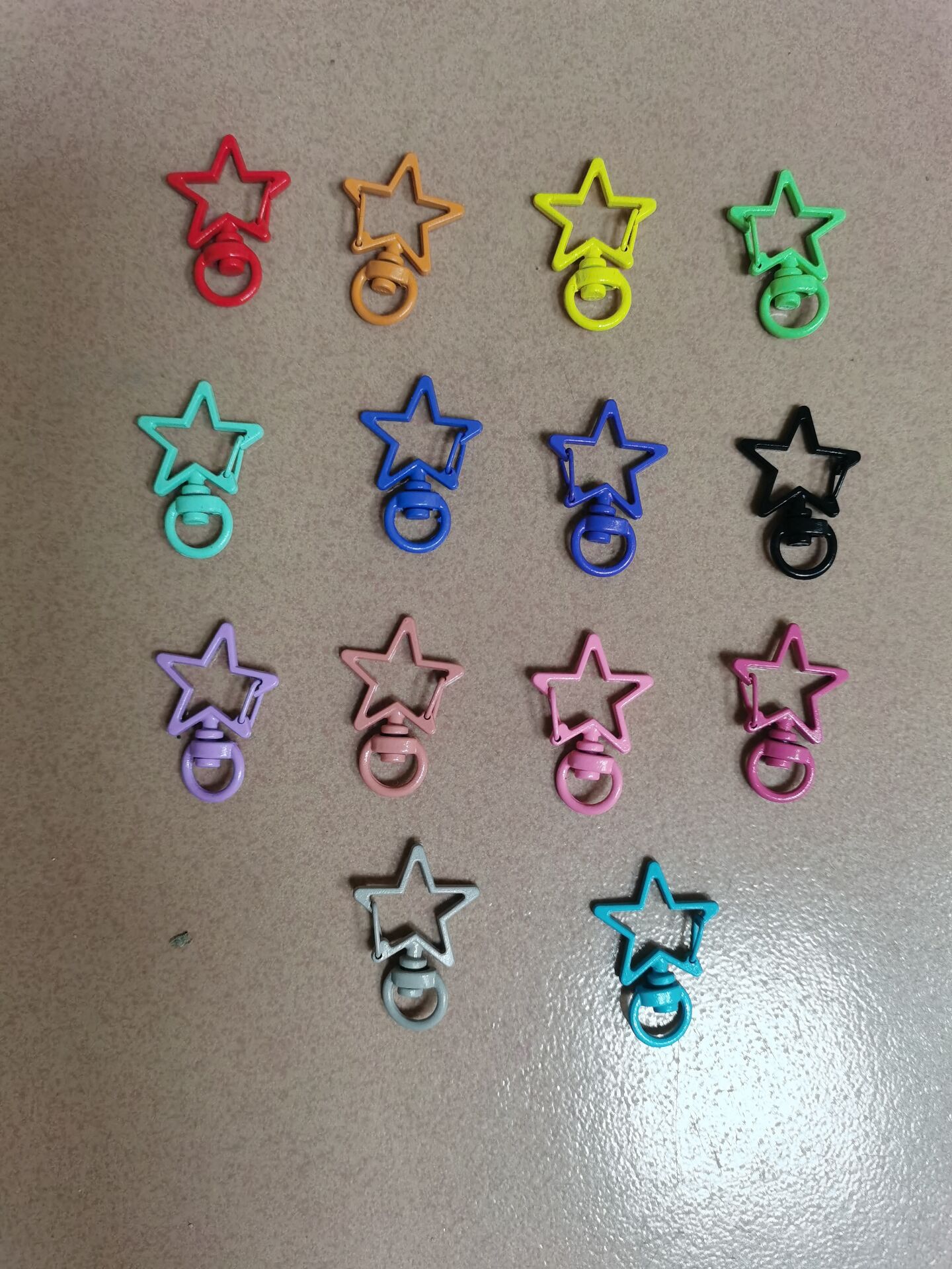 彩色五角星弹簧钩