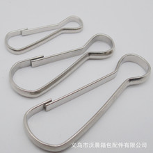 现货直销 2CM铁线金属D字扣 2.5CMD型环 铁线半圆环箱包配件详情4