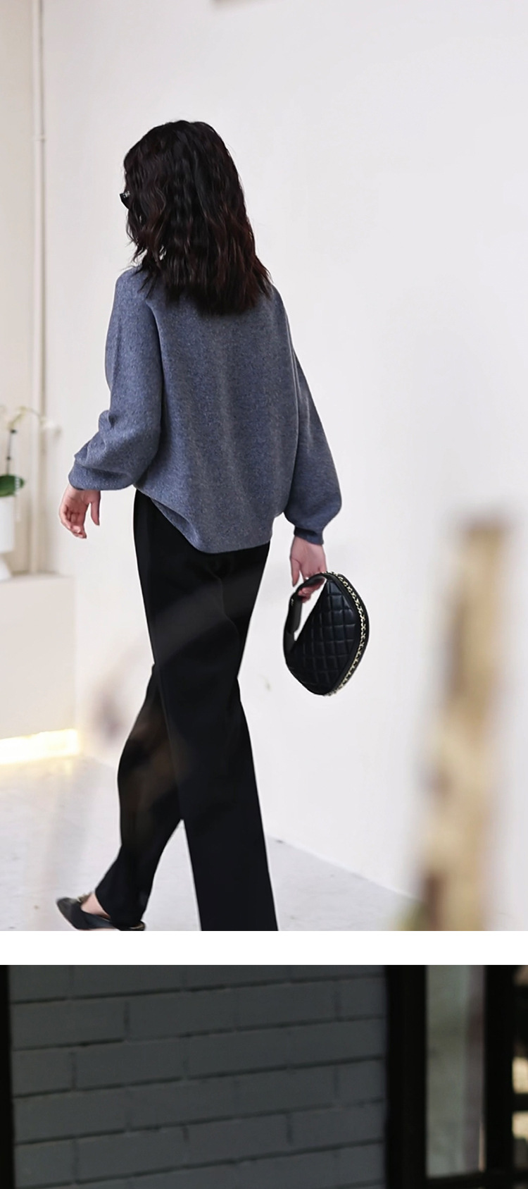 Spring 2025 new style sweater, seamless one-piece 100% wool sweater, knitted sweater, loose and slimming, half-open-neck top pic 29